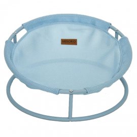Misoko&Co (Місоко і Ко) Pet Bed Round складаний круглий лежак для тварин, СВІТЛО-БЛАКИТНИЙ