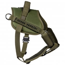 Collar WAUDOG PRO шлея для служебных собак, металлический фастекс ХАКИ