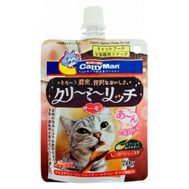 CattyMan (КеттіМен) Creamy Salmon ласощі у вигляді крему для котів ВЕРШКОВЕ ПЮРЕ З ЛОСОСЕМ