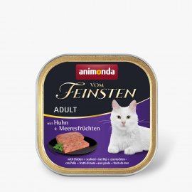 Animonda (Анимонда) Vom Feinsten Adult mit Huhn+meeresfrüchten - консервы для кошек с КУРИЦЕЙ и МОРЕПРОДУКТАМИ