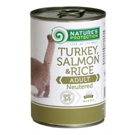 Natures Protection (Нейчез Протекшин) NEUTERED TURKEY, SALMON & RICE (ДЛЯ СТЕРИЛІЗОВАНИХ ІНДИЧКА, ЛОСОСЬ І РИС) консерви для котів