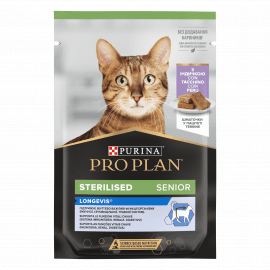 Purina Pro Plan (Пуріна Про План) Sterilised Senior 7+ Longevis Turkey вологий корм для стерилізованих кішок старше 7 років ИНДИЧКА