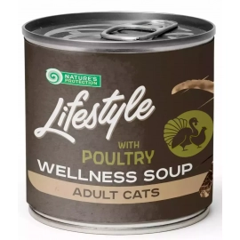 Natures Protection (Нейчез Протекшин) Lifestyle Longhaired Poultry Суп для домашних длинношерстных кошек КУРИЦА И ИНДЕЙКА
