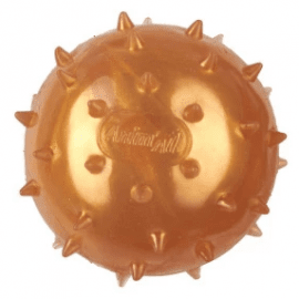 AnimAll Fun игрушка с пищалкой для собак МЯЧ С ШИПАМИ, золотой