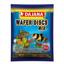 Dajana Wafer Discs Mix корм для цветных донных рыб и ракообразных в чипсах
