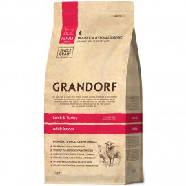 Grandorf (Грандорф) Lamb & Turkey Adult Indoor сухой корм для кошек, живущих в помещении ЯГНЕНОК И ИНДЕЙКА
