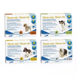 Elanco ПРАК-ТІК краплі від бліх і кліщів для собак
