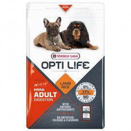 Opti Life Adult Digestion Mini Lamb & Rice сухой корм для собак мелких пород с чувствительным пищеварением ЯГНЕНОК и РИС