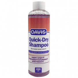 Davis Quick-Dry Shampoo ДЕВІС ШВИДКА СУШКА шампунь для собак та котів, концентрат