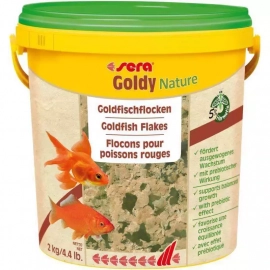 Sera GOLDY NATURE корм для золотых рыбок, хлопья