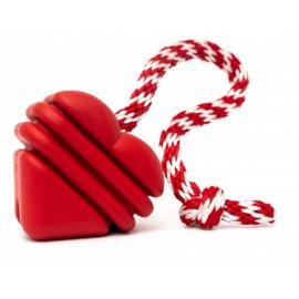 SodaPup (Сода Пап) Heart on a String Ultra Durable Reward Ball игрушка для собак СЕРДЦЕ НА ВЕРЕВКЕ, красный