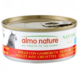 Almo Nature HFC Natural Jelly Chicken and Shrimp влажный корм для кошек КУРИЦА и КРЕВЕТКИ