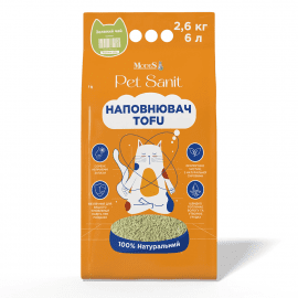 Modes PetSanit Tofu соєвий наповнювач для котячого туалету ЗЕЛЕНИЙ ЧАЙ