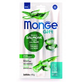 Monge Dog Gift Skin Support Adult Salmon, Aloe Vera & Yasts лакомство для собак, стики для кожи и шерсти ЛОСОСЬ, АЛОЕ и ДРОЖЖИ