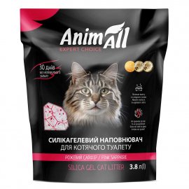 AnimAll Pink Sapphire cиликагелевый наполнитель для кошачьего туалета РОЗОВЫЙ САПФИР