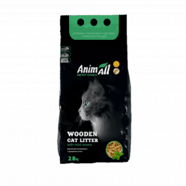 AnimAll Expert Choice - Древесный, гранулированный наполнитель для кошачьих туалетов с ароматом мяты