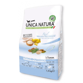 Gheda Unica Natura Unico Outdoor Cod, Rice and Bananas сухой корм для кошек, бывающих на улице ТРЕСКА, РИС И БАНАНЫ