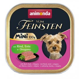 Animonda Vom Feinsten Adult Mini Rind, Ente & Oregano влажный корм для собак мини пород ГОВЯДИНА, УТКА и ОРЕГАНО