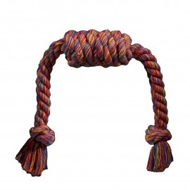 AnimAll Fun іграшка-канат для собак БОЧКА З ДВОМА ВУЗЛАМИ