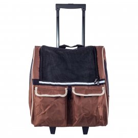 Senful 3-In-1 Pet Trolley тележка-рюкзак для кошек и собак, коричневый