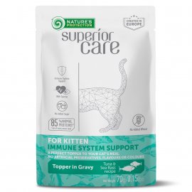 Natures Protection Superior Care Kitten Immune System Support Tuna & Sea Bass вологий корм для імунітету котів ТУНЕЦЬ та МОРСЬКИЙ ОКУНЬ