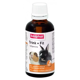 Beaphar Trink + Fit витамины для шерсти и костей для грызунов и кроликов Beaphar Trink + Fit витамины для шерсти и костей для грызунов и кроликов