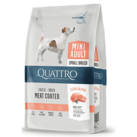 Quattro Adult Mini Extra Salmon сухий корм для собак дрібних порід ЛОСОСЬ
