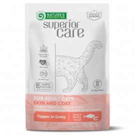 Natures Protection Superior Care Adult Skin&Coat Tuna & Shrimps влажный корм для кожи и шерсти кошек ТУНЕЦ и КРЕВЕТКИ
