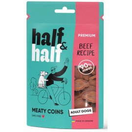 Half&Half Meaty Coins Adult Beef лакомство мясные монетки для собак ГОВЯДИНА