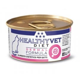Kippy Healthy Vet Diet Dermal Formula влажный лечебный диетический корм для чувствительного пищеварения кошек, паштет