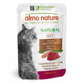 Almo Nature HFC NATURAL TUNA & CHICKEN консервы для кошек ТУНЕЦ и КУРИЦА, пауч