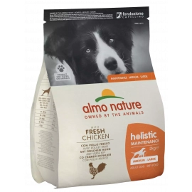 Almo Nature Holistic MAINTENANCE MEDIUM-LARGE ADULT DOG WITH FRESH CHICKEN сухой корм для взрослых собак средних и больших пород КУРИЦА