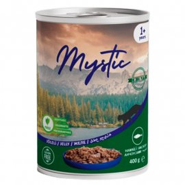 Mystic Cat Anchovy Jelly влажный корм для кошек, кусочки в желе АНЧОУС