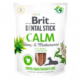 Brit Care Dog Dental Stick Calm Hemp & Motherwort ласощі для зубів собак із заспокійливим ефектом КОНОПЛЯ та ПУСТИРНИК