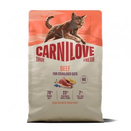 Carnilove True Fresh Sterilised Beef сухий беззерновий корм для стерилізованих котів ЯЛОВИЧИНА