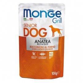 Monge Dog Grill Adult Duck  вологий корм для собак, шматочки в желе, КАЧКА