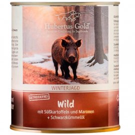 Hubertus Gold (Хубертус Голд) WILD MIT KARTOFFEL консерви для собак з дичиною, картоплею, брусницею та лляною олією