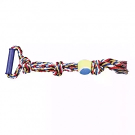 Trixie КАНАТ С УЗЛАМИ МЯЧОМ И РУЧКОЙ игрушка для собак