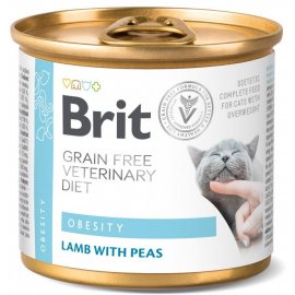 Brit Veterinary Diets Cat Grain Free Obesity Lamb & Peas консервы для кошек с избыточным весом ЯГНЕНОК И ГОРОШЕК Brit Veterinary Diets Cat Grain Free Obesity Lamb & Peas консервы для кошек с избыточным весом ЯГНЕНОК И ГОРОШЕК