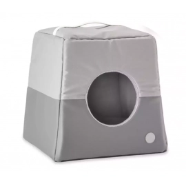 Harley & Cho CABRIO GRAY будиночок лежак для котів та собак дрібних порід, сірий