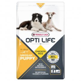 Opti Life Puppy Medium Chicken & Rice сухий корм для цуценят середніх порід КУРКА та РИС