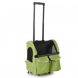 Senful 3-In-1 Pet Trolley тележка-рюкзак для кошек и собак, салатовый