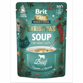 Brit Care Christmas Beef Soup влажный корм для кошек, рождественский ужин, суп, ГОВЯДИНА