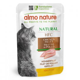 Almo Nature HFC NATURAL CHICKEN FILLET консервы для кошек ФИЛЕ КУРИЦЫ, пауч