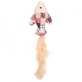 Flamingo Vinta Fish шурхотяча іграшка з котячою м'ятою та пір'ям для котів