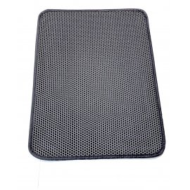 Коврик под туалет для кошек, двухслойный, СЕРЫЙ