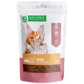 Natures Protection (Нейчез Протекшин) Snacks For Cats With Duck Breast Strips ласощі для котів СМУЖКИ З КАЧИНОЇ ГРУДИНКИ