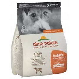 Almo Nature Holistic MAINTENANCE EXTRA SMALL-SMALL ADULT DOG WITH FRESH LAMB сухой корм для взрослых собак мини и малых пород ЯГНЕНОК