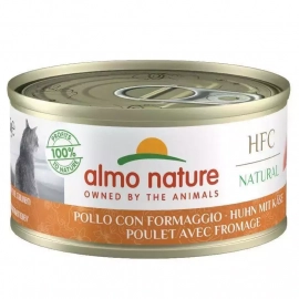 Almo Nature HFC NATURAL CHICKEN & CHEESE консерви для кішок КУРКА ТА СИР
