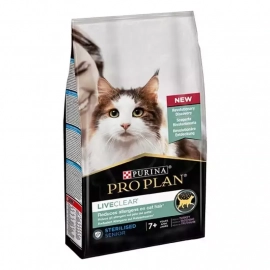 Purina Pro Plan (Пурина Про План) Senior LiveClear Sterilised Turkey сухой корм для стерилизованных кошек для уменьшения аллергенов ИНДЕЙКА Purina Pro Plan (Пурина Про План) Senior LiveClear Sterilised Turkey сухой корм для стерилизованных кошек для уменьшения аллергенов ИНДЕЙКА
